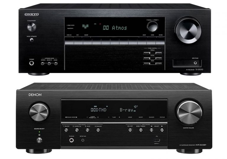 Onkyo TX-SR393 vs Denon AVR-S540BT - HQSound101.com