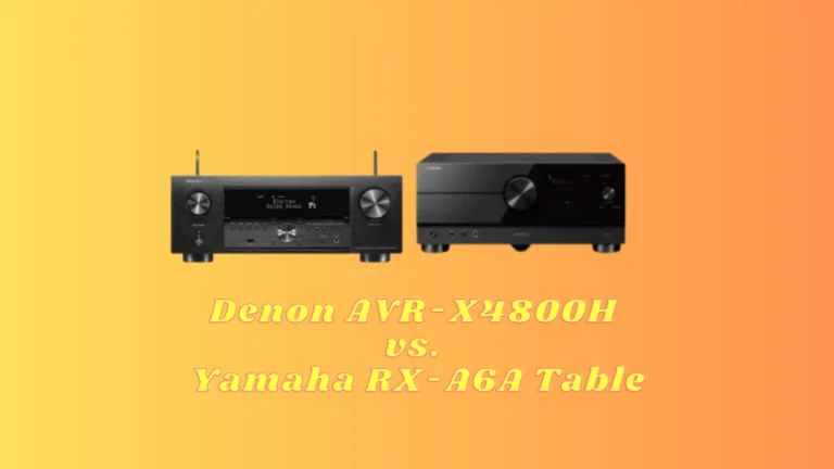 Denon AVR-X4800H vs. Yamaha RX-A6A Main